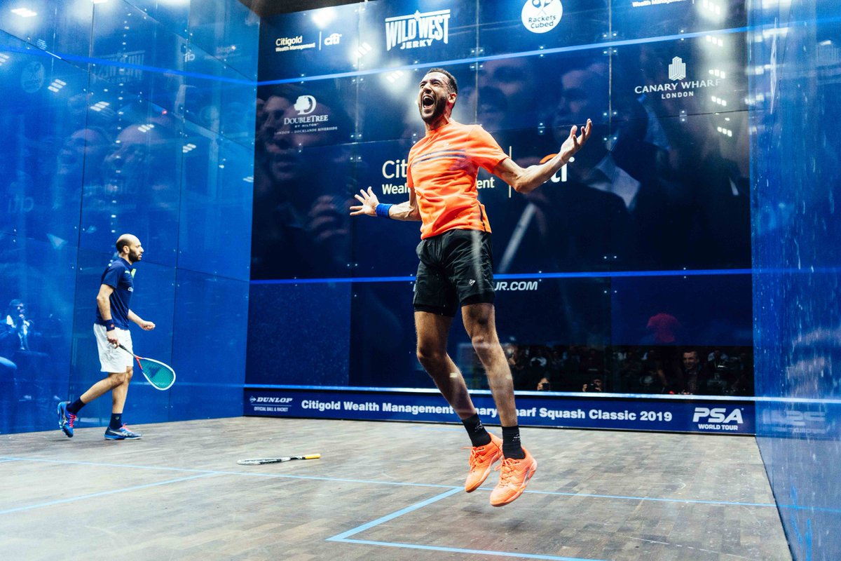 Massive win for <a href="/declanjames1/">Declan James</a> as he downed World No.10 Marwan ElShorbagy today to reach the @CWCsquash quarters 👊

Commiserations to Millie Tomlinson after she narrowly missed out to Joey Chan at the <a href="/BlackBallSquash/">Black Ball Squash</a> Open in Cairo

#TeamDunlop