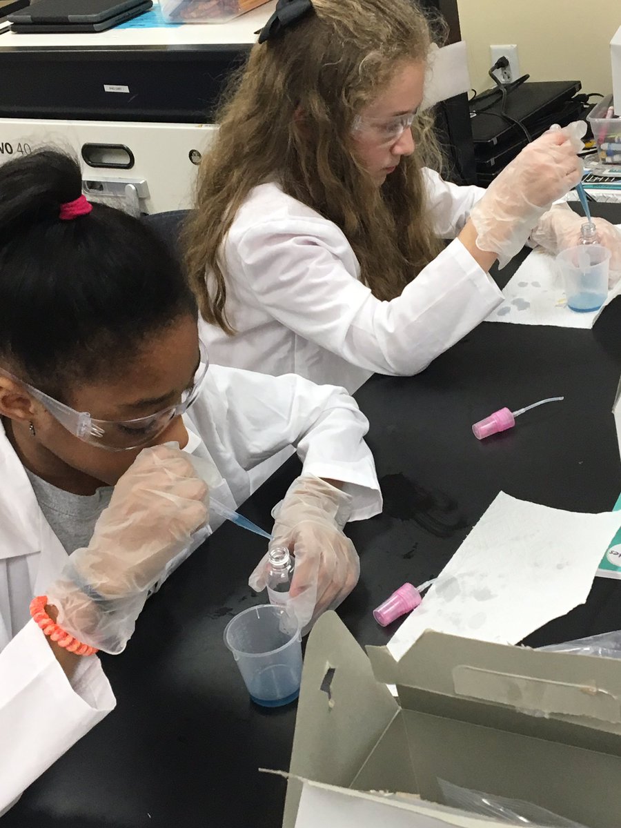 StepNoodles's tweet image. Our girls are back at it! Today working on their own perfume.  @LangtreeCharter #womeninSTEM #sciencelabRULES