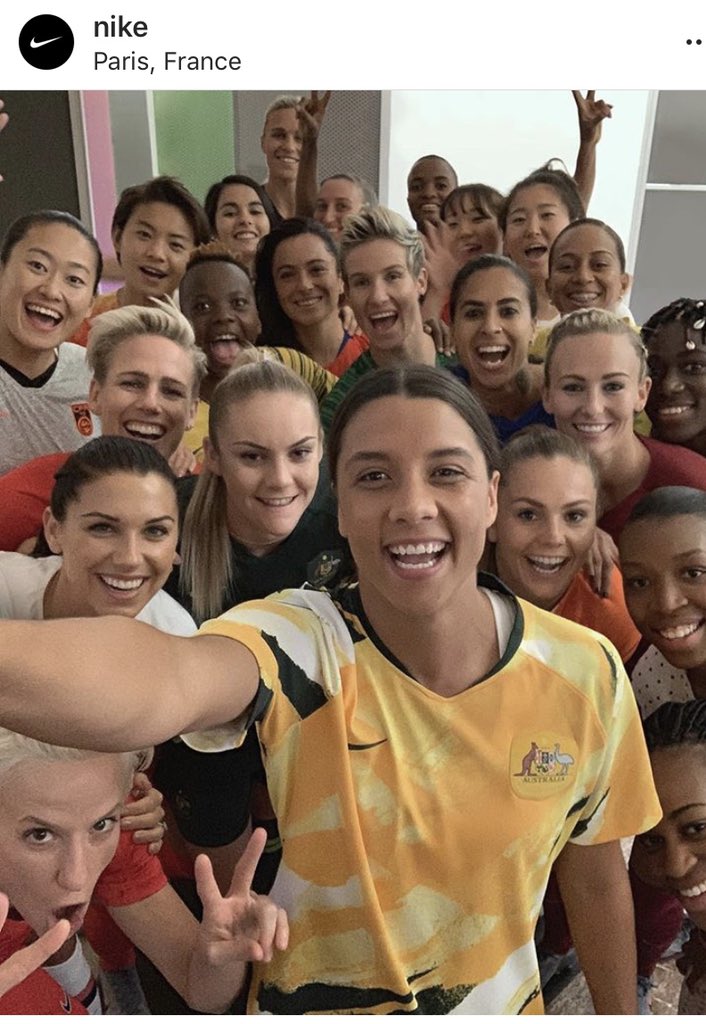 KiersTheivam's tweet photo. I’ve seen some iconic images in women’s football before, and this is up there with them.

- Nike unveiling new kits
- FIFAWWC 🏆 currently touring 24 countries 
- World Cup less than 3 months away.

What a time to be involved in women’s football. 🔥⚽️ https://t.co/epcQkIgAoP