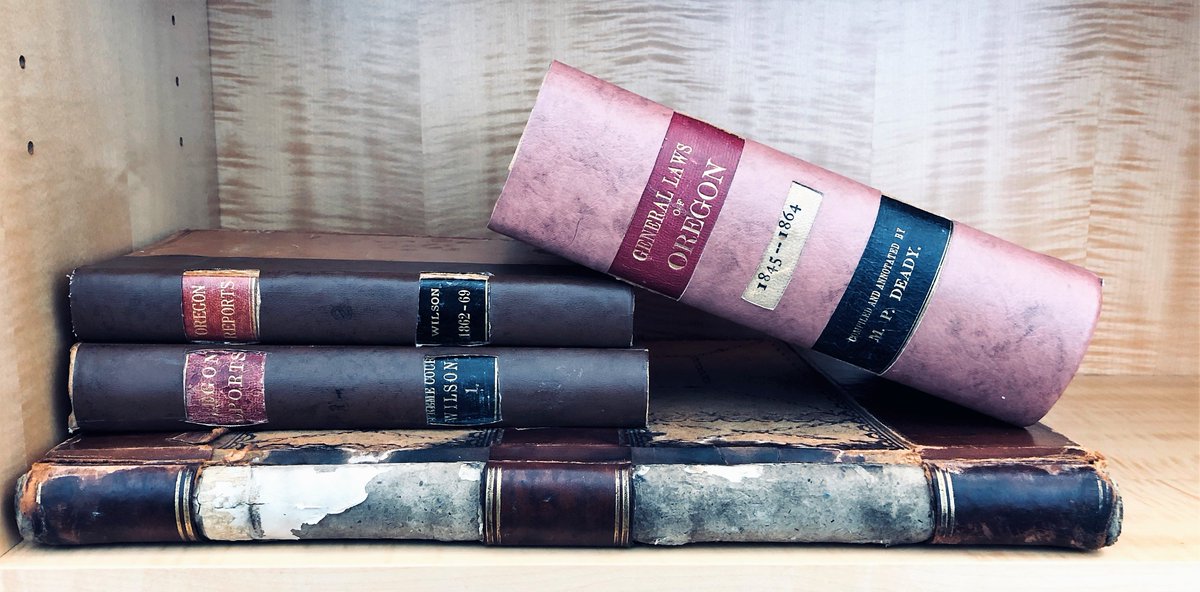 USDCHS's tweet photo. The Society's archive contains a leather bound ledger with lists of clerks, DAs, marshals, BK referees and others who worked in the Oregon Fed Ct c1850+. Using this #oldledger we resurrect the people of the early days of Oregon legal history. Follow/join https://t.co/n1jeqeddTQ https://t.co/O4XJfT2W3w