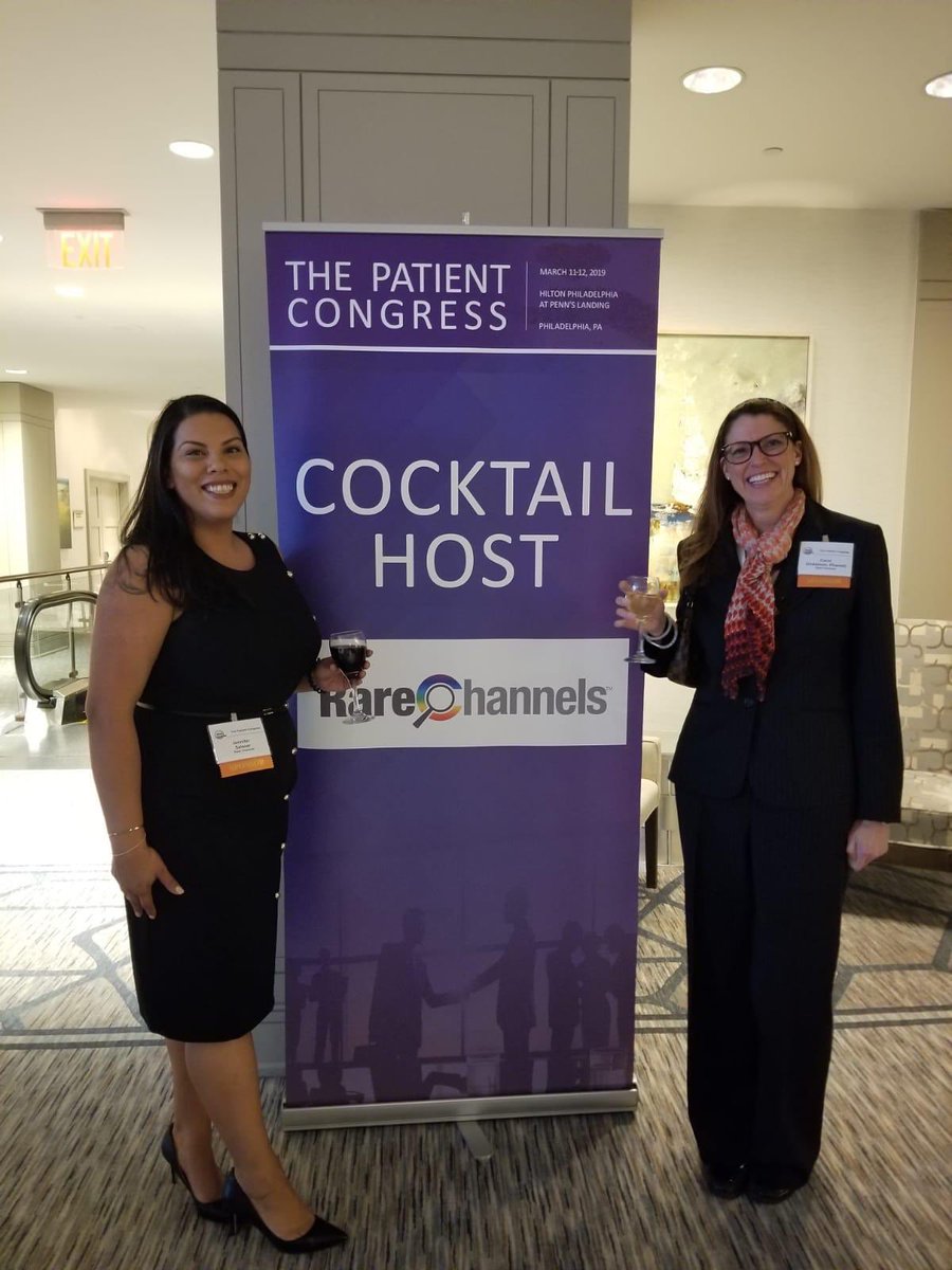 RCSFounder's tweet photo. @RareChannels is once again proud to sponsor the Cocktail Reception @WorldCongress
#RareChannels
#PatientCongress
#FindAndBeFound
#DreamsDoComeTrue https://t.co/j3HpcT00kg