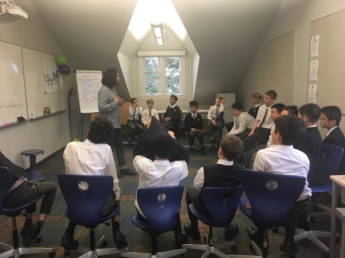 StGeorgesGrade6's tweet photo. IGuy workshops are happening all this week. Boys are engaging in important conversations on the concept of masculinity in today’s world #wearest6 https://t.co/IxBdPHpgkD