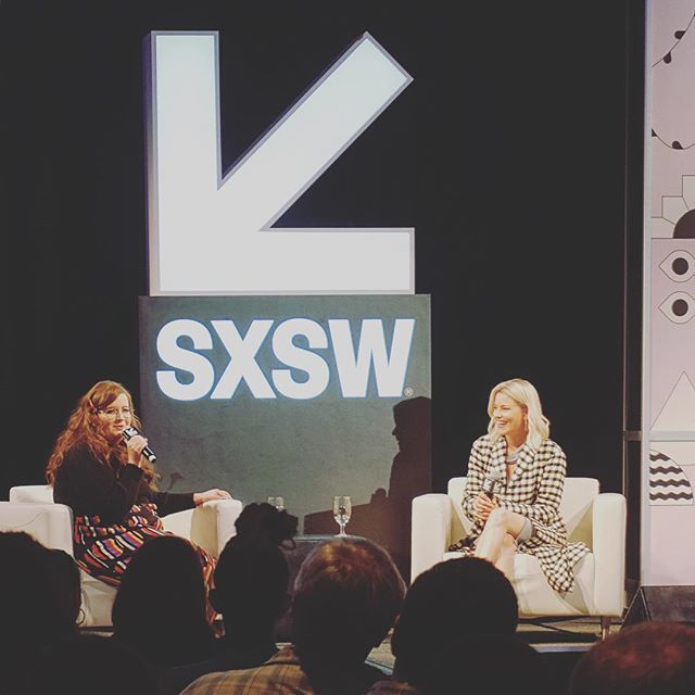 MissLyss216's tweet photo. @aidybryant and @elizabethbanks are de-lightful human beings. So glad I made the time to go see them today and take in all their wit and wisdom. #bossbabes https://t.co/HPljiHGHh7 https://t.co/j0ZjW7JUUe