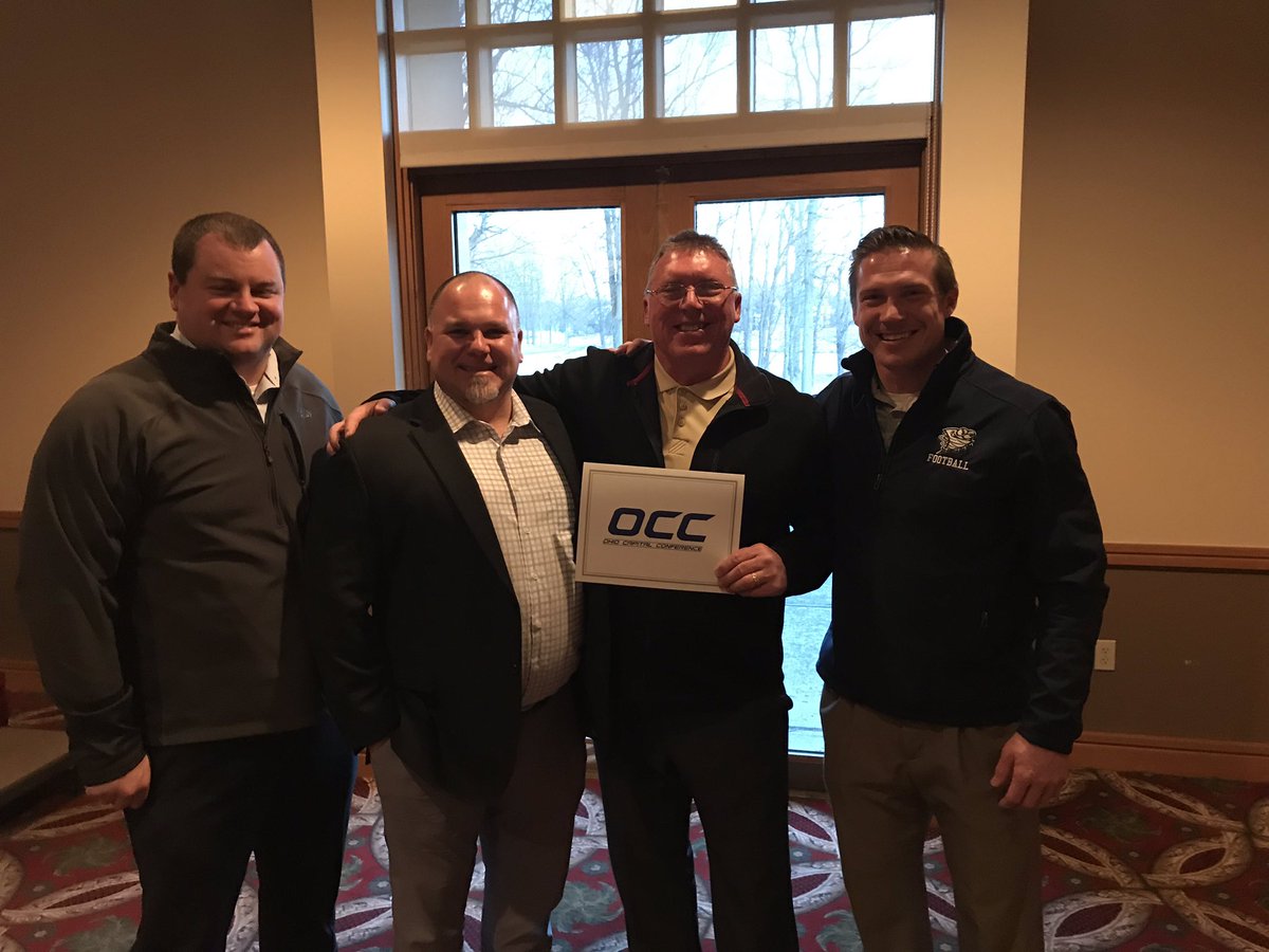 LHSGalesOffice's tweet photo. Congrats to Coach Carpenter and his staff and team for being recognized as OCC Champs at tonight’s OCC meeting. #granvillepike #OCCChamps https://t.co/J2BqOMQ79P
