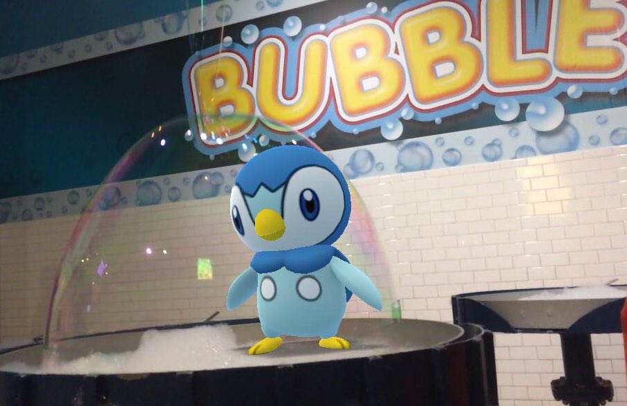 PokeGirll7's tweet photo. Piplup used Bubble! It was super effective 💧
#PokemonGo #ARPhoto #GoSnapshot #pokesnaps https://t.co/Zfq8koLcTR