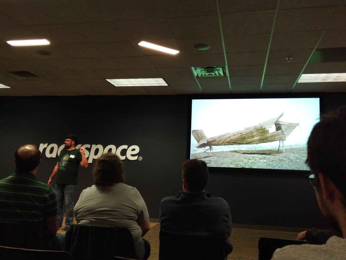 iansltx's tweet image. ...and now we're on to the dangers of the Cargo Cult, with @jbaruch #austindevops