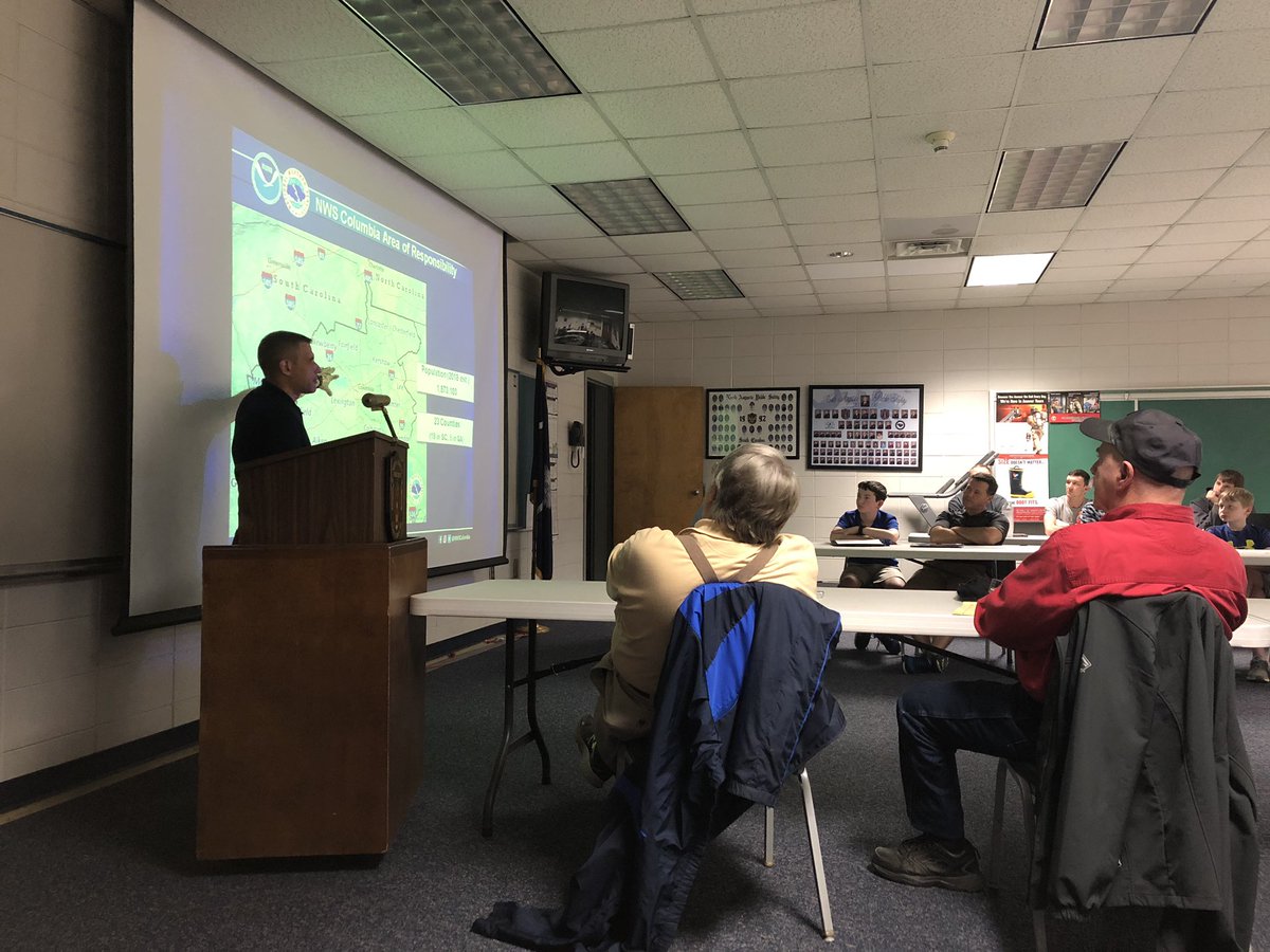 Thanks to John Q from the <a href="/NWSColumbia/">NWS Columbia</a> for visiting us tonight to do a Basic SKYWARN class. Always informative and fun! Thanks John for traveling down to North Augusta. You rock!