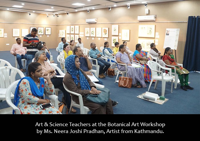 tsdamindia's tweet photo. An exhibition of #BotanicalDrawings started on March 11th, along with a #BotanicalArtWorkshop at Bhagawan Mahaveer Auditorium, #TelanganaStateMuseum. #HeritageTelangana #HenryNoltie #CleghornCollection #NeeraPradhan @TheBotanics @GZ_Hyd @Dakshinachitra https://t.co/Jku837MD59