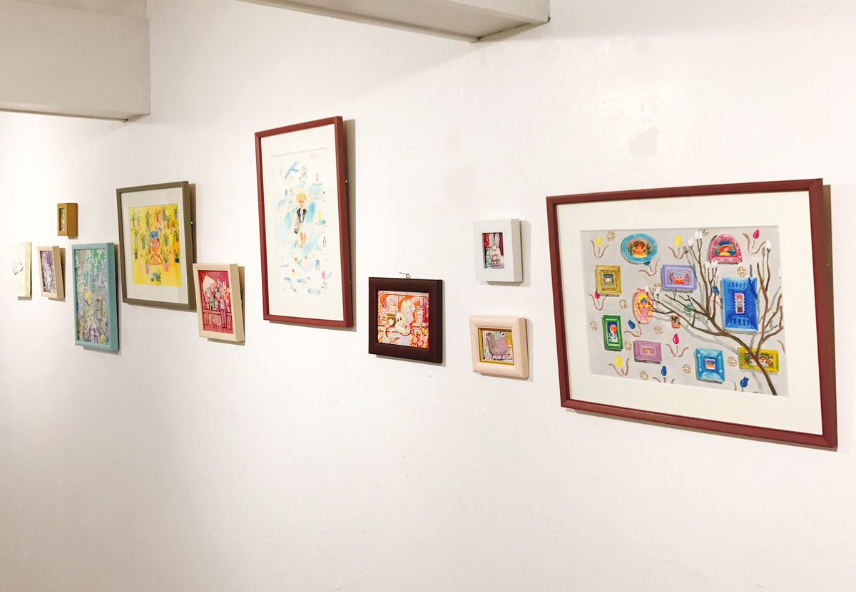 ?本日も19時半まで展示されています。
?同人誌『引っ越し』やグッズも発売中です。
⛅️谷口の原画を購入してくださった方には引越しの際に整理したミニ原画が1枚につき5枚付いてきます。
