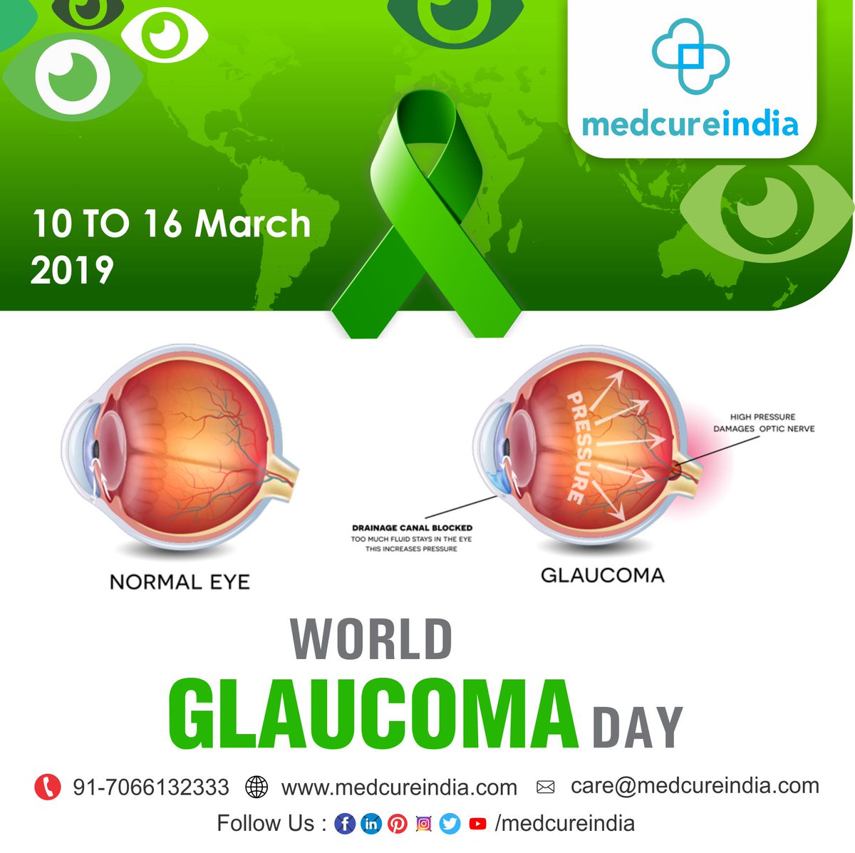medcureindia's tweet photo. #March 10-16, 2019. #WorldGlaucomaWeek is a joint initiative between the #WorldGlaucoma Association &amp; the World Glaucoma Patient Association and has had a highly successful run for the past 10 years.
#WorldWideWeb #TuesdayThoughts #TuesdayMotivation #glaucomaweek #medcureindia https://t.co/89rwdMpBMI