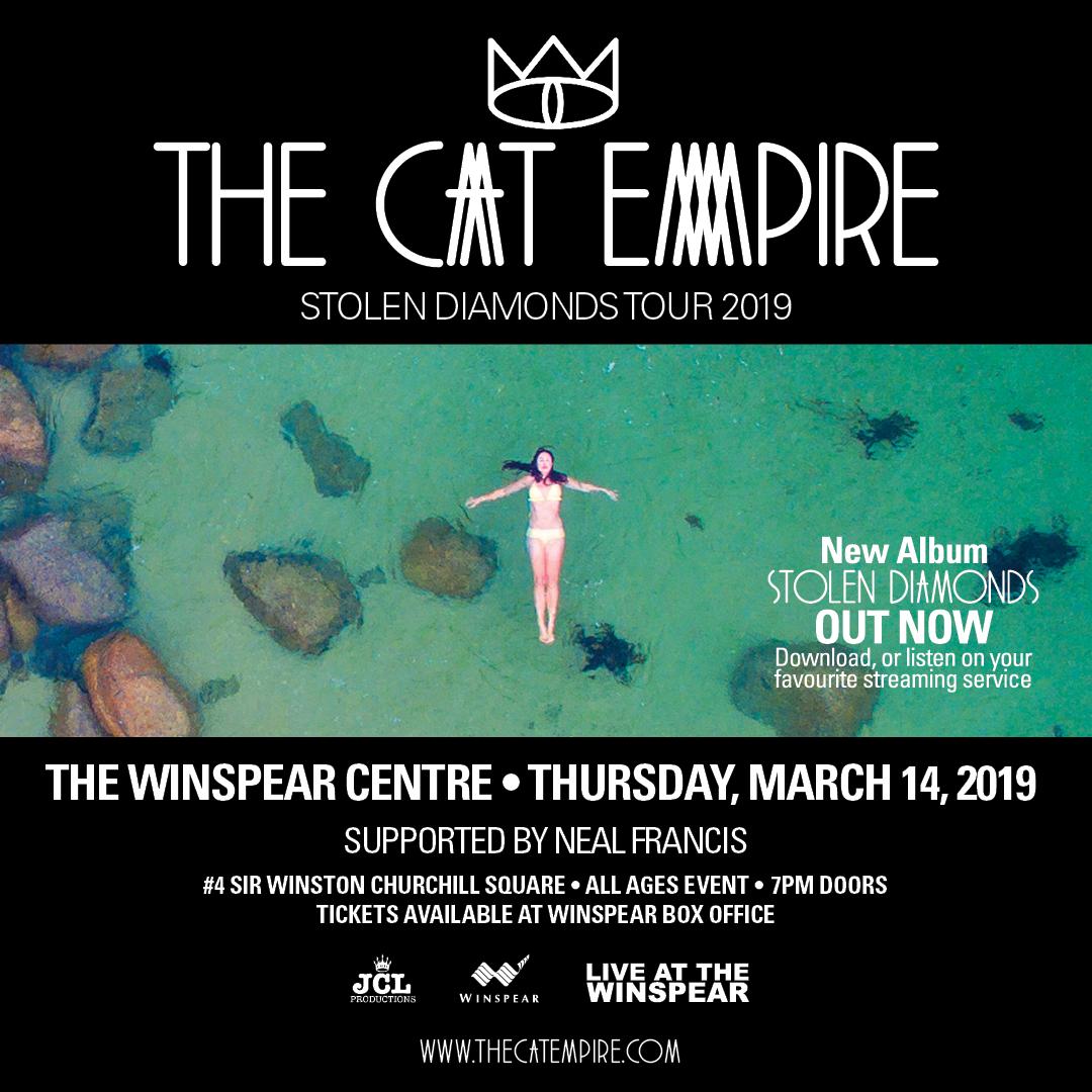 JCL Productions (@jclproductions) on Twitter photo This Thurs, Mar 14 <a href="/thecatempire/">The Cat Empire</a> <a href="/thenealfrancis/">Neal Francis</a> perform .<a href="/winspearcentre/">Winspear Centre</a>! <a href="/edmfolkfest/">Edmonton Folk Fest</a> .<a href="/ckuaradio/">CKUA Radio</a> <a href="/CBCEdmonton/">CBC Edmonton</a> <a href="/whereedmonton/">INFO Edmonton (formerly Where Edmonton)</a> @ITAVCjsr <a href="/CJSR/">CJSR 88.5 FM</a> <a href="/EJ_Arts/">EJ Arts</a> <a href="/Edmontonsun/">Edmonton Sun</a> <a href="/paradigmagency/">ParadigmTalentAgency</a> <a href="/GigcityYEG/">Gigcity Staff</a> <a href="/yeglive/">YEG Live</a> <a href="/myoozik/">Blackbyrd Myoozik</a> <a href="/edmontonjournal/">Edmonton Journal</a> <a href="/efmfvolunteers/">EFMF Volunteers</a> <a href="/joycelabriola/">Joyce LaBriola</a> <a href="/PenguinEggsMag/">Penguin Eggs</a> This Thurs, Mar 14 <a href="/thecatempire/">The Cat Empire</a> <a href="/thenealfrancis/">Neal Francis</a> perform .<a href="/winspearcentre/">Winspear Centre</a>! <a href="/edmfolkfest/">Edmonton Folk Fest</a> .<a href="/ckuaradio/">CKUA Radio</a> <a href="/CBCEdmonton/">CBC Edmonton</a> <a href="/whereedmonton/">INFO Edmonton (formerly Where Edmonton)</a> @ITAVCjsr <a href="/CJSR/">CJSR 88.5 FM</a> <a href="/EJ_Arts/">EJ Arts</a> <a href="/Edmontonsun/">Edmonton Sun</a> <a href="/paradigmagency/">ParadigmTalentAgency</a> <a href="/GigcityYEG/">Gigcity Staff</a> <a href="/yeglive/">YEG Live</a> <a href="/myoozik/">Blackbyrd Myoozik</a> <a href="/edmontonjournal/">Edmonton Journal</a> <a href="/efmfvolunteers/">EFMF Volunteers</a> <a href="/joycelabriola/">Joyce LaBriola</a> <a href="/PenguinEggsMag/">Penguin Eggs</a>