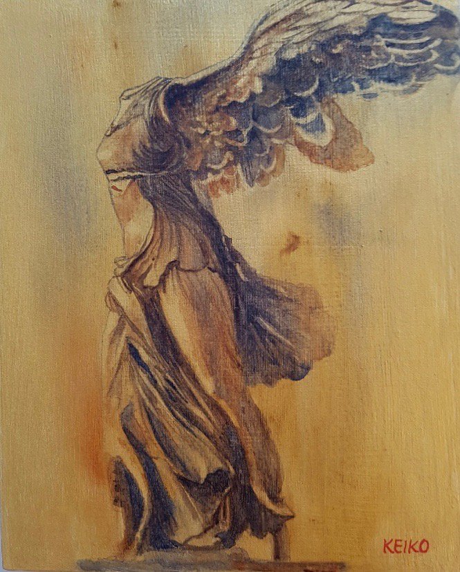 VanArtGuild's tweet photo. "Nike - Winged Victory" by Keiko See
Watercolour on primed wood panel
10x8
#winged #wingedvictory #wingedfoot #nike #sculpture #wingedwoman #wingedfriends #wingedgirl #watercolor #painting #FCA #canadianartist #artist #femaleartist #asianartist https://t.co/LlKpwHAqiU