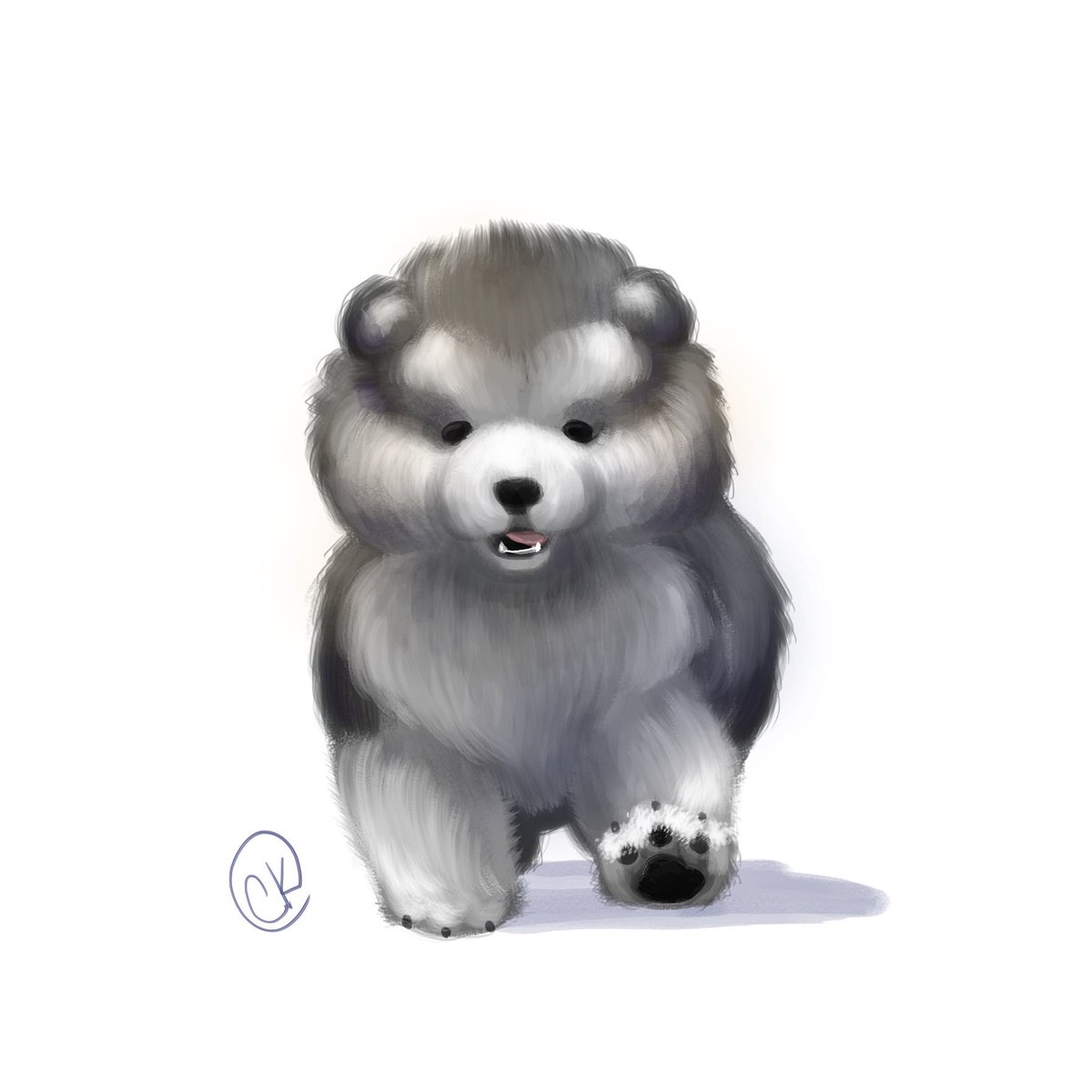 Fluff Pup on a stroll. #animalart #animalartists #cuteanimals #cuteanimal #puppy #pupper #dog #bork #dogart #cute #fluffy #fluffydogs #drawing #drawingoftheday #artist #digitalart #digitalpainting #art #drawing #draw #draweveryday #drawings #digitalillustration #twitterartist