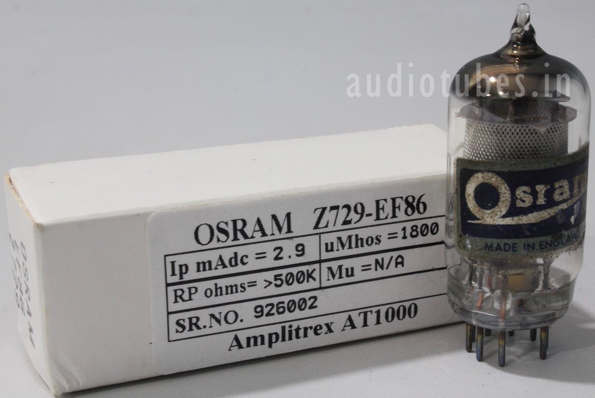 InAudiotubes's tweet image. Z729 EF86 Osram "D" gettet fine mesh anode made in UK Amplitrex tested#926002

ebay.com/itm/1922584278…
Visit our Store
ebay.com/usr/totempole_…