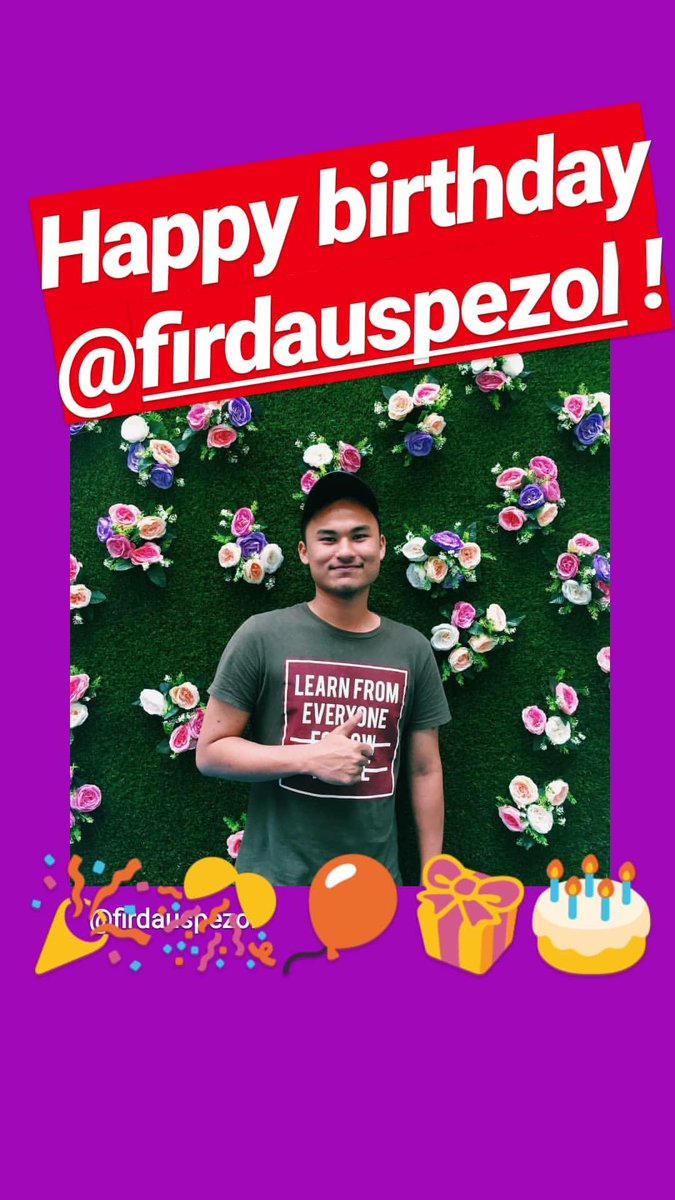 SambestHillFM's tweet photo. HAPPY BIRTHDAY @zdaus97 !

Hill FM hari ini mengucapkan selamat ulangtahun kelahiran kepada saudara Firdaus Pezol!

🎉🎊🎈🎂🎁

#HillFM
#AlumniSambest
#sekolahatasbukit
#MenggamitKenanganMenggetarJiwa https://t.co/taWMOwT8eU