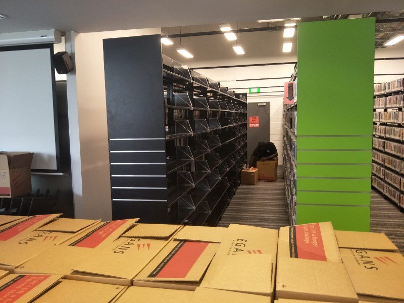 Australian Film Television and Radio School library relocation and bay shelving build. egans.com.au/case_studies/a…