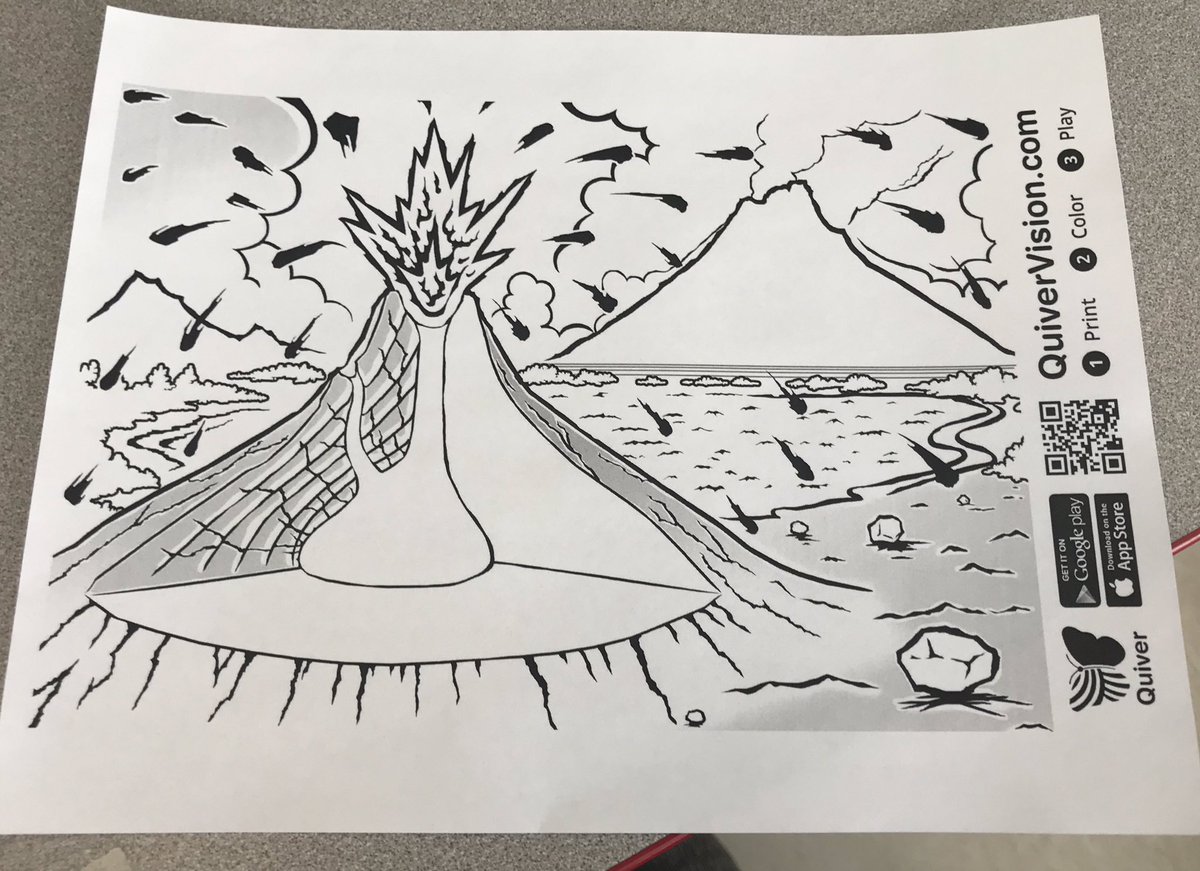 29 COLORING SHEET VOLCANO - ColouringSheet