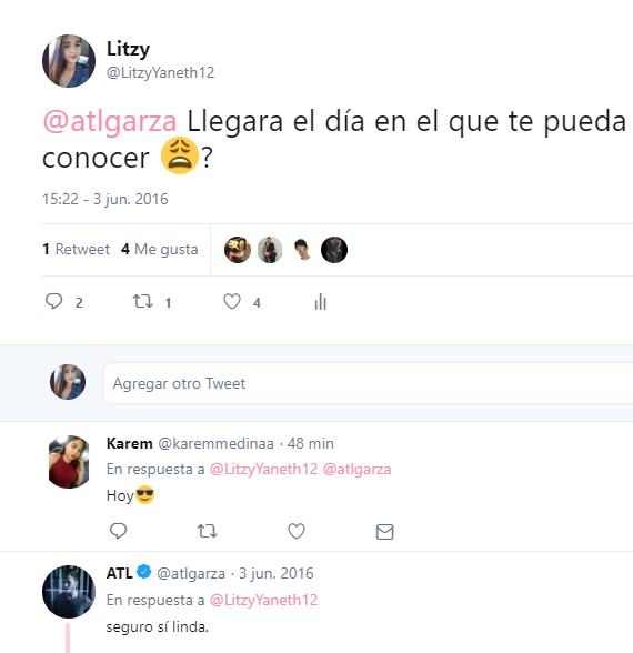LitzyYaneth12's tweet photo. @atlgarza 03/06/16 pregunte y hoy 11/03/19 por fin te conocí🤩🤩, ya pasaron unas horas y sigo emocionada y creo que en blanco también pero ahora grito, no sabes lo que causaste😭😭 y esto no lo cambio por nada, muchas gracias por venir, te amoooo!!❤️❤️❤️❤️❤️❤️ https://t.co/afmobXTOB3
