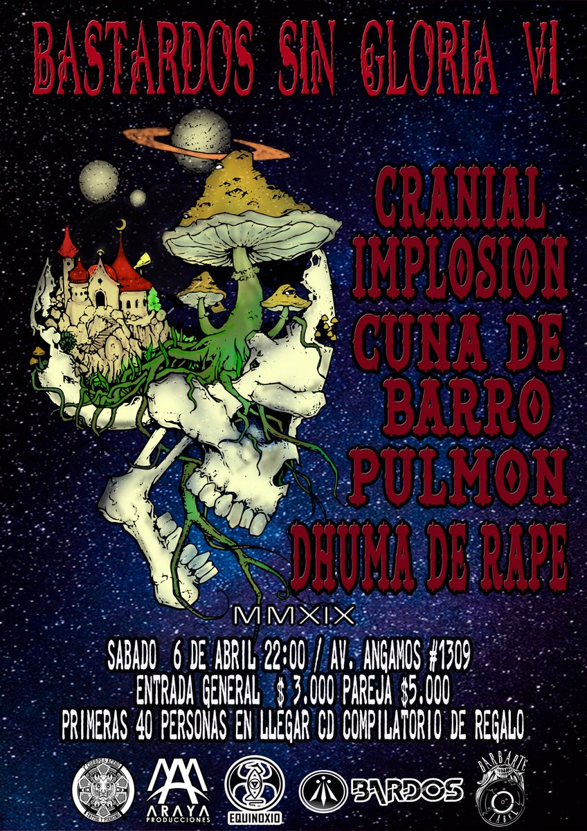 DhumaDerape's tweet photo. BASTARDOS SIN GLORIA SEIS , EN CLUB BARDOS . 6 DE ABRIL https://t.co/pcXtPAJoOU