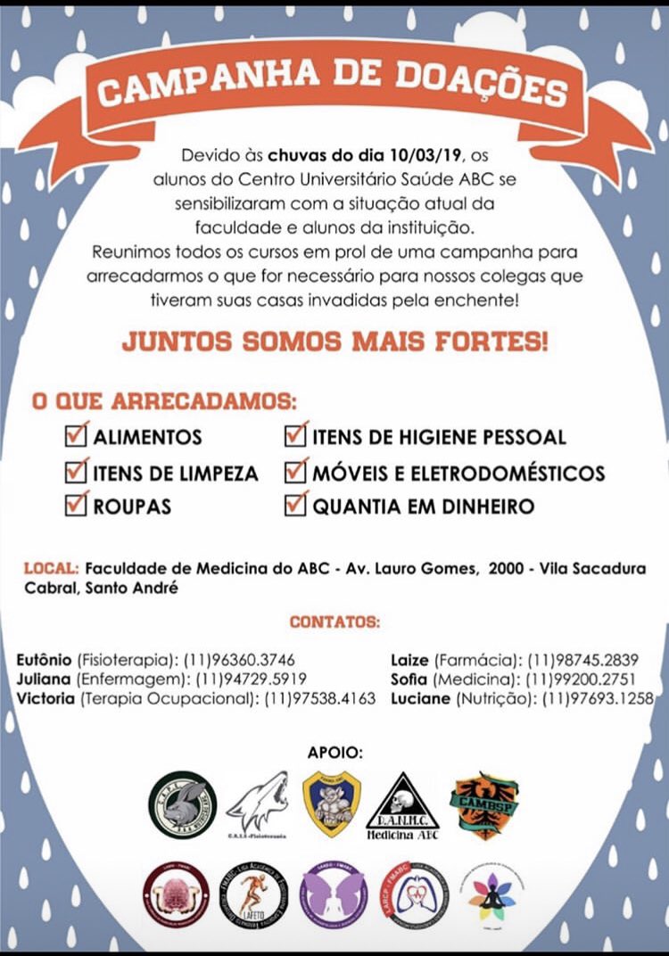 NisDebora's tweet photo. @maisa segue capannha de doações as vítimas dos alagamentos https://t.co/xH0fvjQPtj