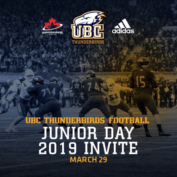 Thank you <a href="/CoachNill/">Blake Nill</a> for the junior day invite 💯 <a href="/tbirdsfootball/">UBC Football</a> #UBCJD19