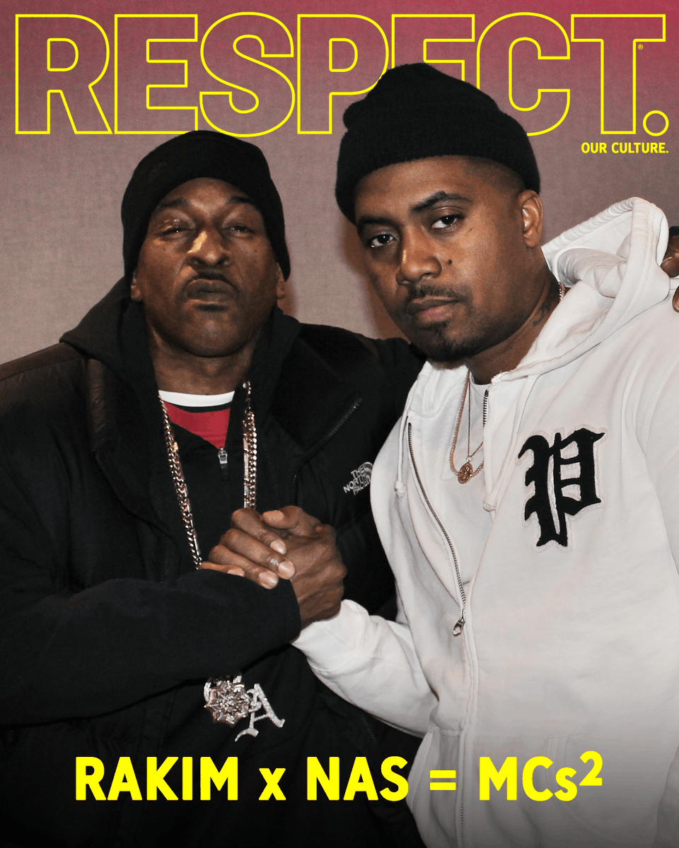 RESPECT. Digital Cover: #Rakim (<a href="/EricBandRakim/">Eric B and Rakim</a>) x <a href="/Nas/">Nasir Jones</a> = MCs² -- goo.gl/8xBwrJ