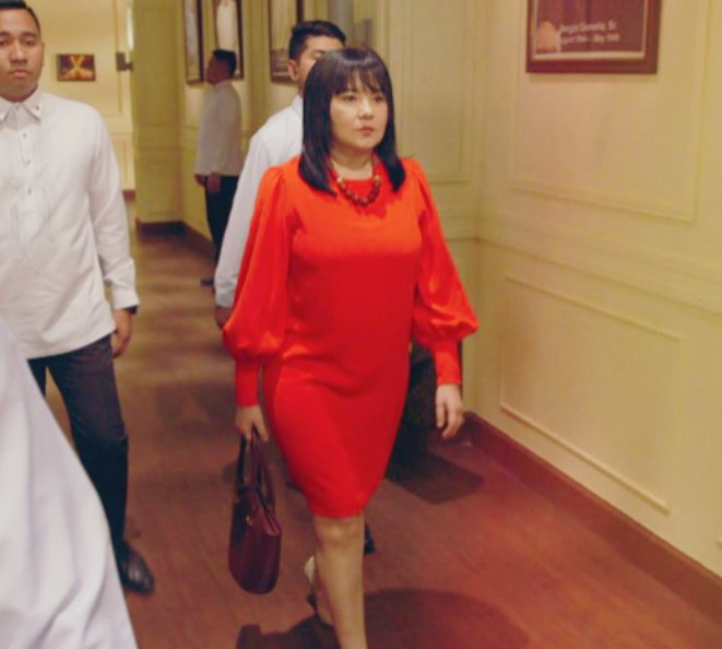 Lornatics's tweet photo. The girl in the red dress. 🔥  Ms Lorna Tolentino as Lily Ann Cortez in FPJ's Ang Probinsyano. ❤ #LornaTolentino  #FPJAP3Tiwala https://t.co/1b69VMuAN1