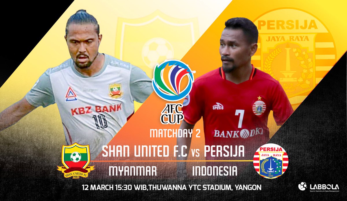 🏆 #AFCCup2019⁣
🆚 🇲🇲 Shan United FC vs Persija 🇮🇩⁣
⏰ 15.30 WIB (UTC+7)⁣
🏟️ Thuwanna YTC Stadium, Yangon
📺 LIVE Fox Sports 2 & RCTI⁣
⁣
🔥💪🐅⁣
⁣
#ASEANFootball #SouthEastAsia #Indonesia #Myanmar