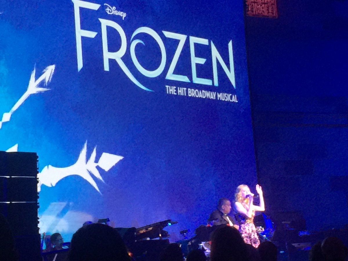TDFNYC's tweet photo. .@CaissieLevy with a stirring rendition of “Let it Go” #TDFGala https://t.co/wP5q7mIb4w