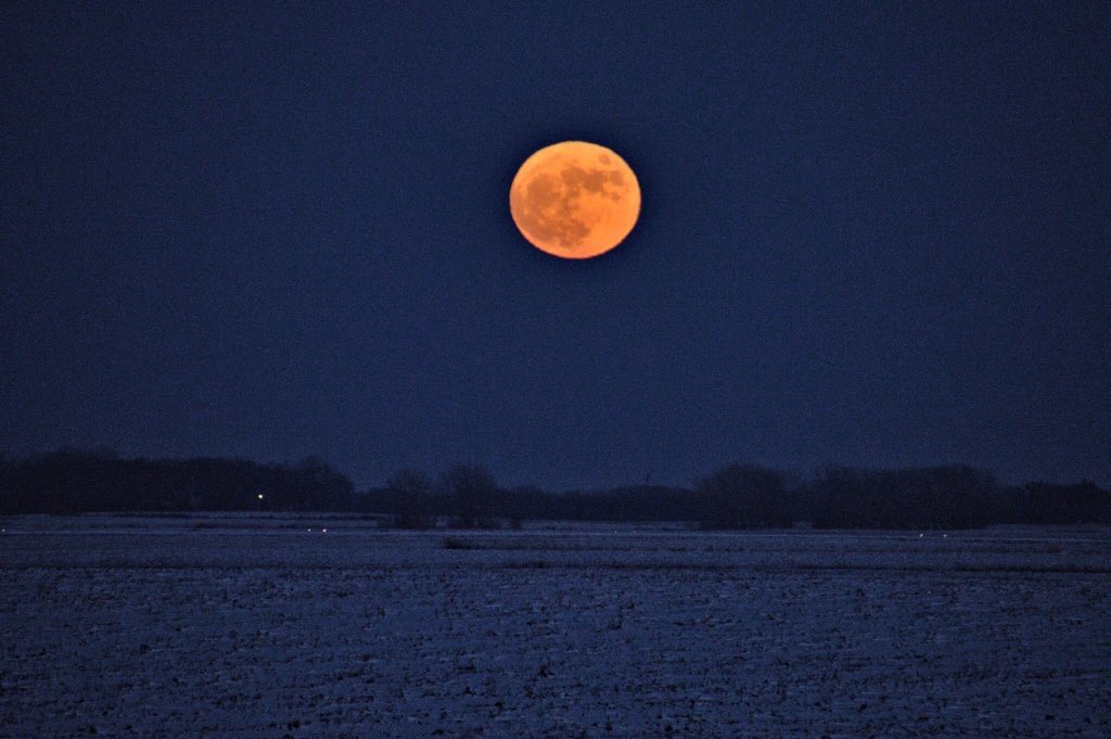 PASS IT ON! Full Supermoon arrives this month on March 20th. It will appear around 13% bigger &amp; 13% brighter. Photo courtesy of Doug DeDecker. #Supermoon #Space
