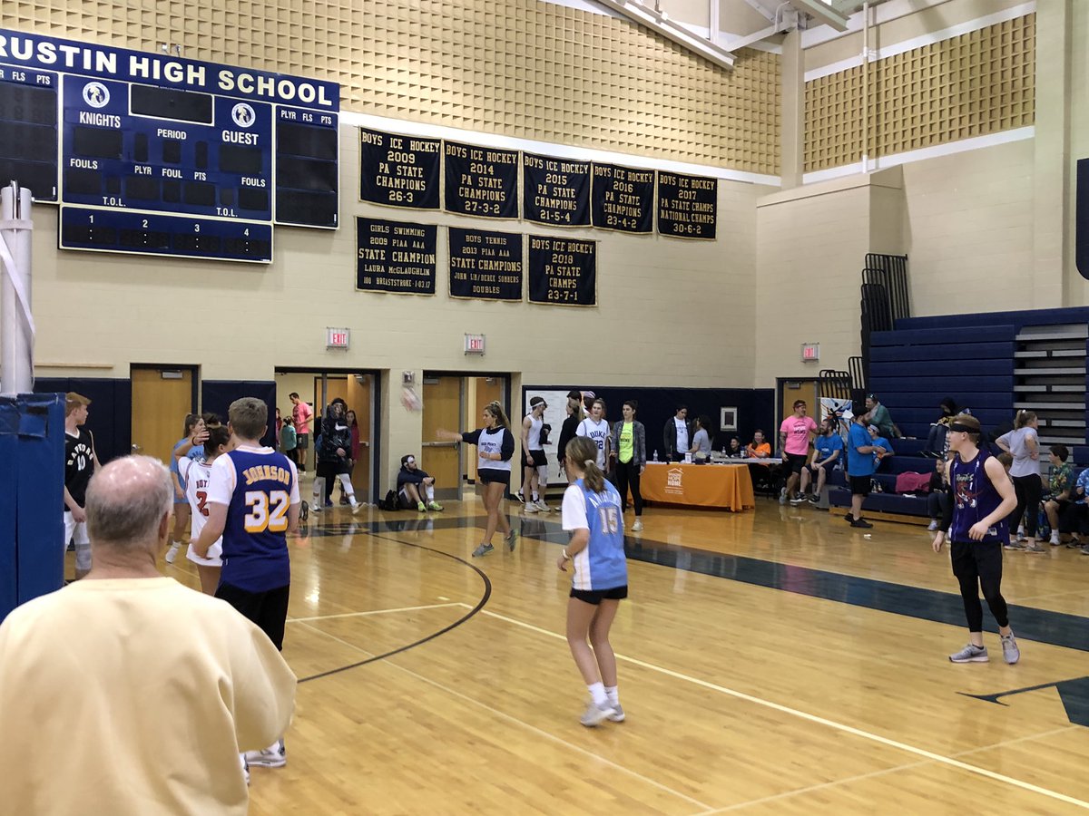 Another successful Spike the Rock tournament!  Final 4 will be played on Wednesday in front of the entire school!  #BringingHopeHome #Rustin