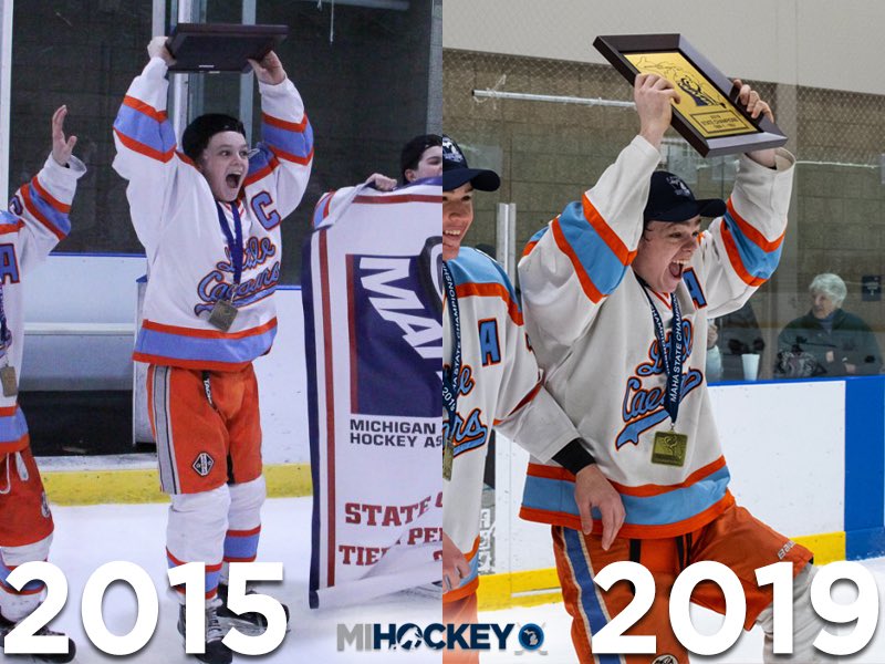 michaelcaples's tweet photo. Some things change, some things stay the same. #MAHA2019 

@TiernanShoudy | @Caesars2K2 | @MSU_Hockey https://t.co/JX7xVUOjmI