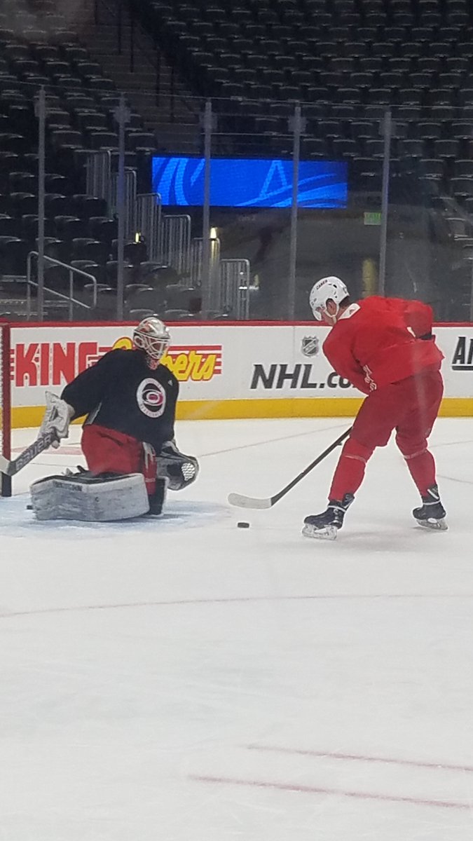 andidee15's tweet photo. My favorite Jerk is Svech (with all respects to Slavin, whose shirtsy I wore today #ColoradoRepresent), so here's a special set of photos, including his goalie being silly and scooching him with his head. https://t.co/YDT7UdLjma