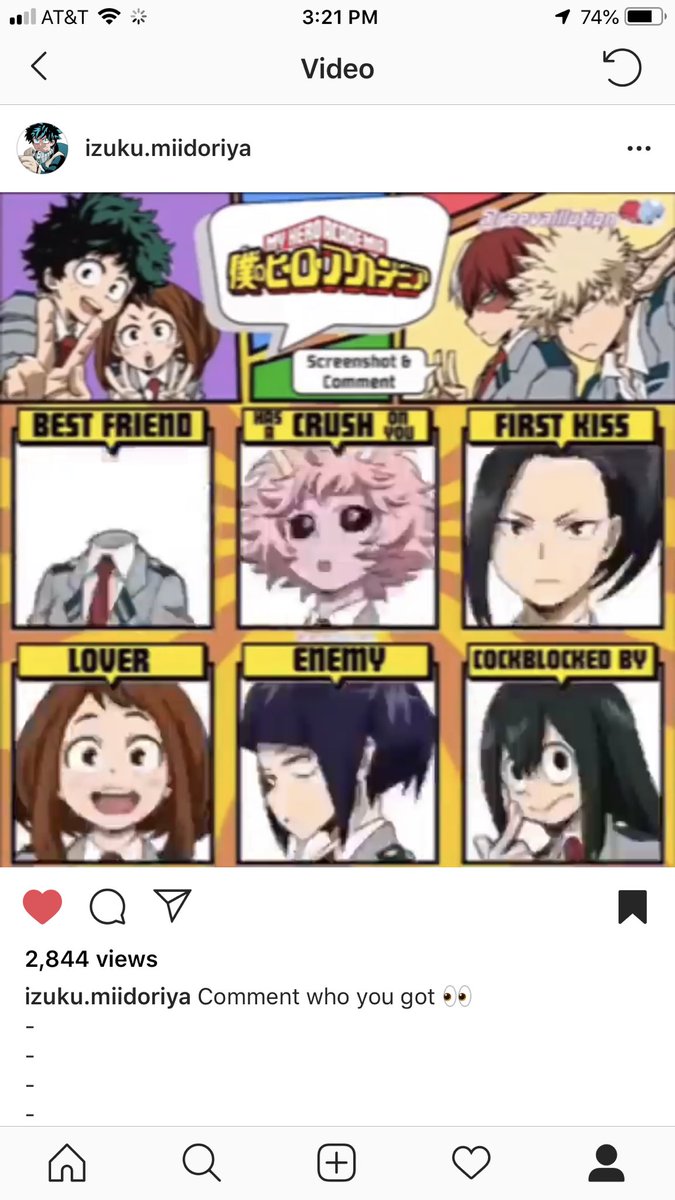 Anime60024664's tweet photo. This was on instagram... had to screen shot while it was randomly flipping through the characters and this is what I ended up with... not bad. #bnha #MyHeroAcademia #izuku @Crunchyroll https://t.co/ue74W005Lr