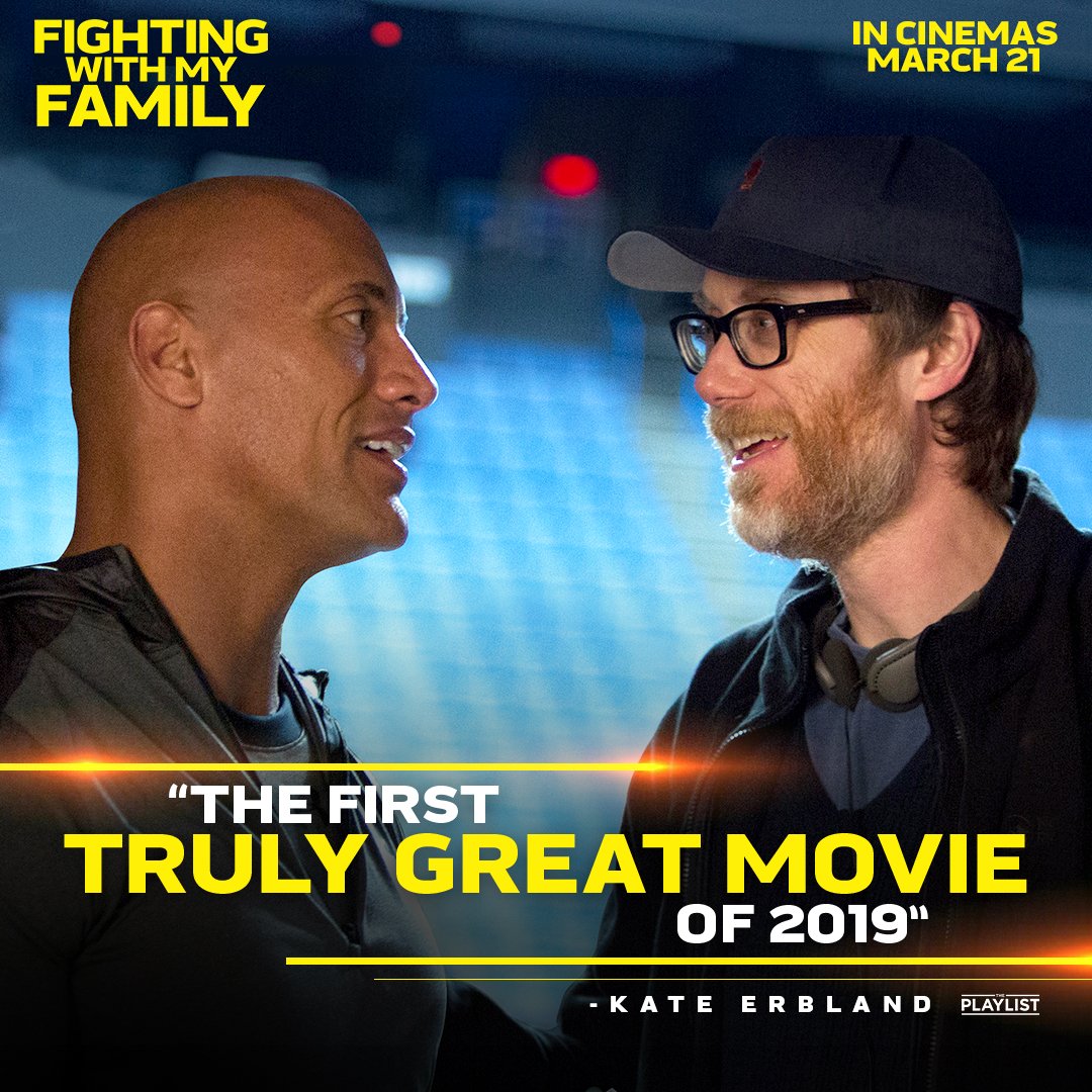 UniversalPicsNZ's tweet photo. Don't miss what critics are calling 'the first truly great movie of 2019'.
Dwayne Johnson and Stephen Merchant team up for Fighting With My Family - see it first with special advance screenings this weekend!

Book your tickets now: https://t.co/tv9k7ppN9o https://t.co/fBPf4dMUPd