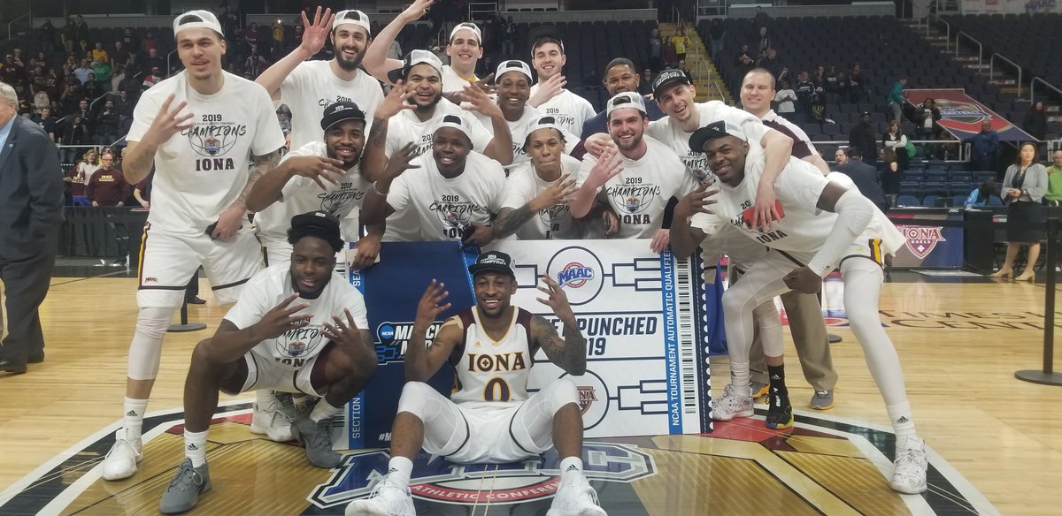 MetroConfHoops's tweet photo. TICKET. PUNCHED.
@IonaGaelsMBB are going dancing! #MAACHoops19 #MarchMadness https://t.co/JayYbH6KrC