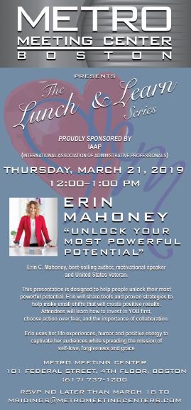 IAAPBoston's tweet image. 3/21 Lunch &amp;amp; Learn to unlock your potential with #GirlPowerGo  Bring a friend #IAAP proudly partnering with #MetroMtgsBoston for this awesome public event #WeLeadUp See you there! Please RSVP to: MRidings@metromeetingcenters.com  members also click 
eventbrite.com/e/iaap-greater…