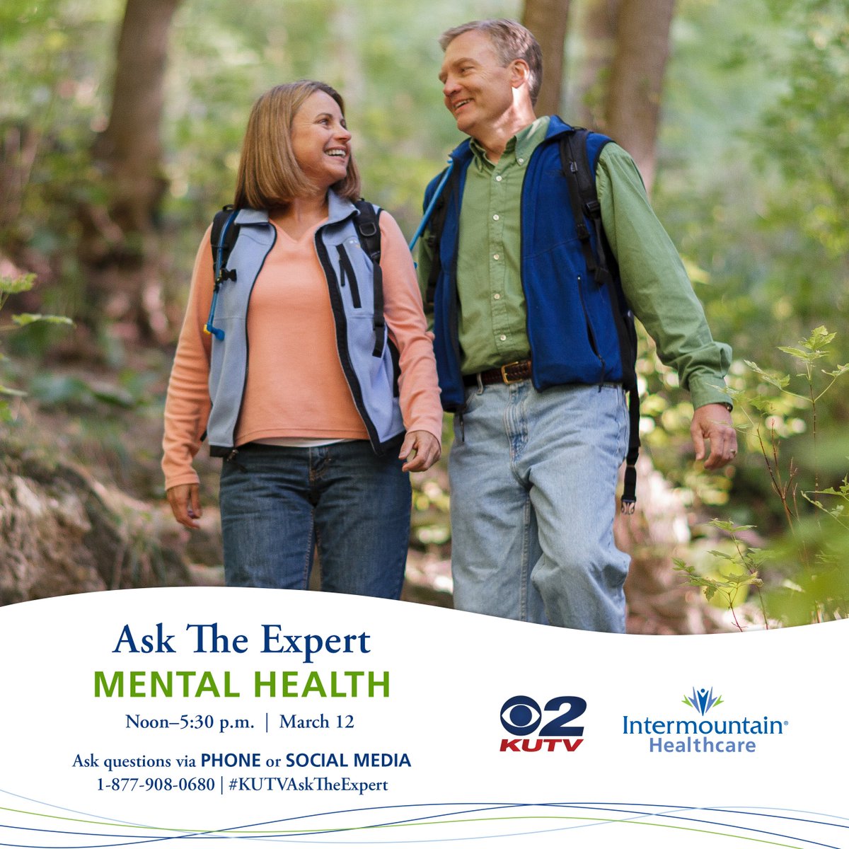 Have questions about mental health? Ask the Expert tomorrow from noon to 5:30 pm. Ask your questions via phone 1-877-908-0680 or via social media with #KUTVAskTheExpert <a href="/KUTV2News/">KUTV2news</a>