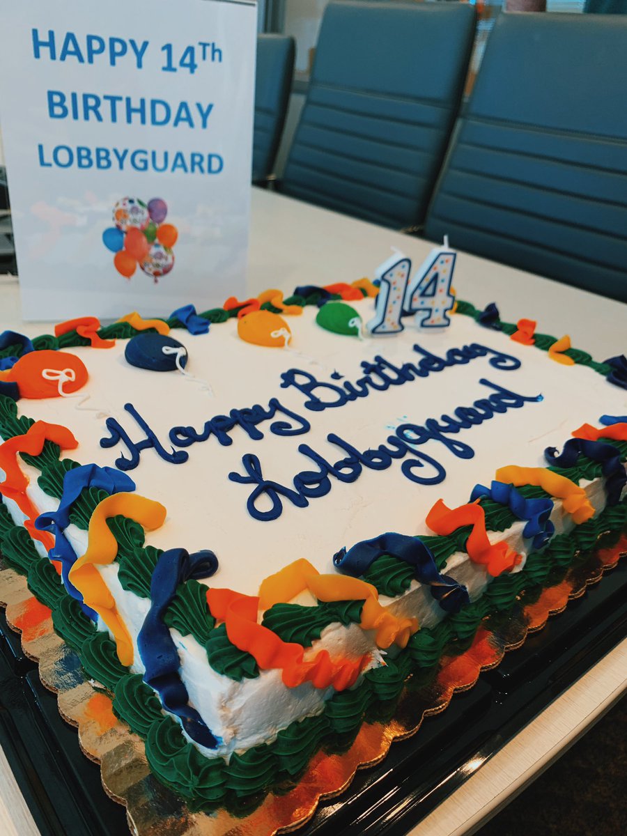 LobbyGuard's tweet photo. LobbyGuard Solutions is proud to be celebrating 14 years of business today! Happy Birthday! 🎉🎈 #14years #happybirthday #LobbyGuard #est2005 https://t.co/xJmqAJKdki