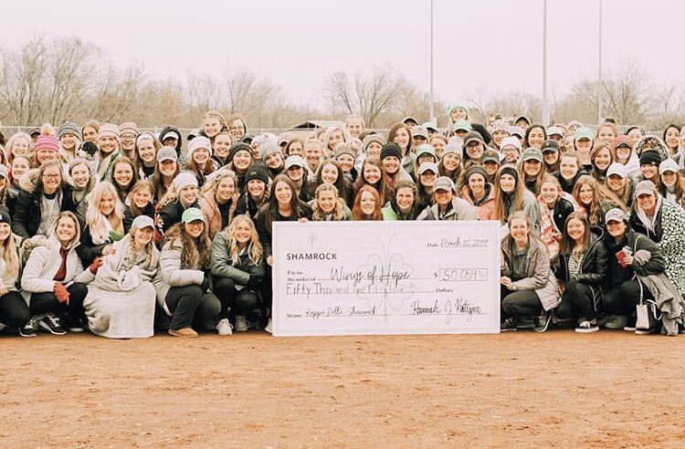 OkState_KD's tweet photo. What an INCREDIBLE 36th annual Shamrock weekend! Nu Chapter was able to raise $50,054 for Prevent Child Abuse America &amp; Wings of Hope Crisis Center! Thank you to everyone who participated and donated!🍀✨💚 https://t.co/W0QQs320gC