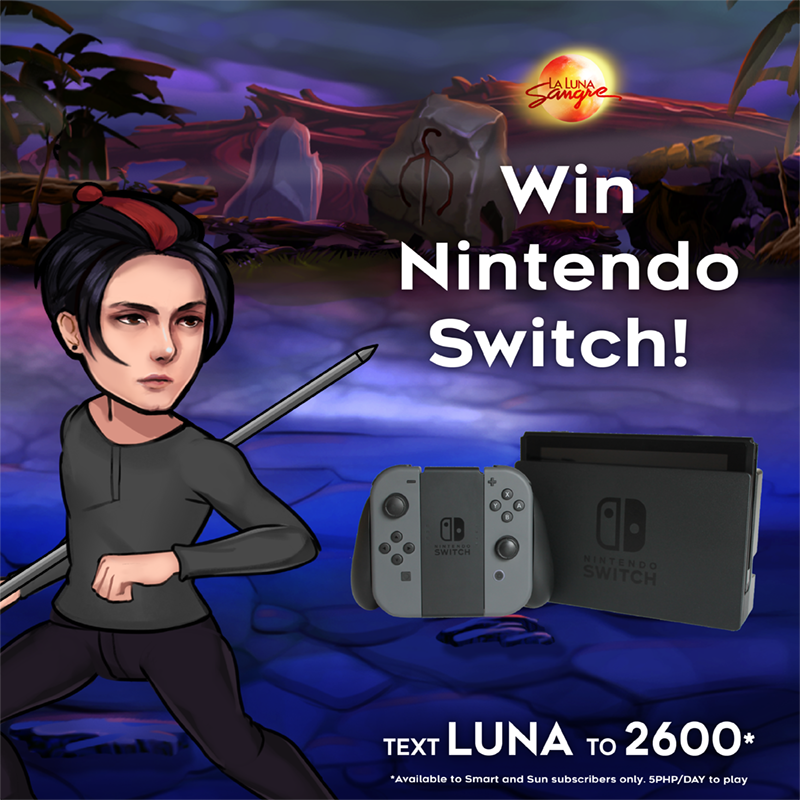 XelebLLS's tweet photo. Tulungan si Tristan puksain ang mga kalaban at baka ikaw na ang manalo ng nintendo switch! #LaLunaSangre

Text LUNA to 2600. https://t.co/0HQE55v4UK