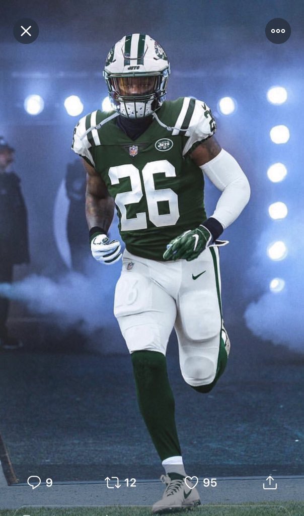 Image result for leveon bell in a new york jets uniform