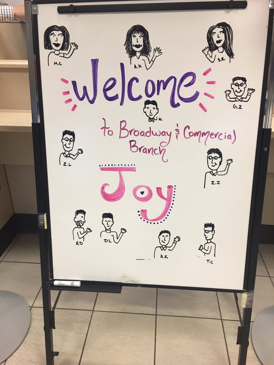 What a lovely welcome from my new team. So happy to be here, thank you Team B&amp;C. #VanCentreBMO