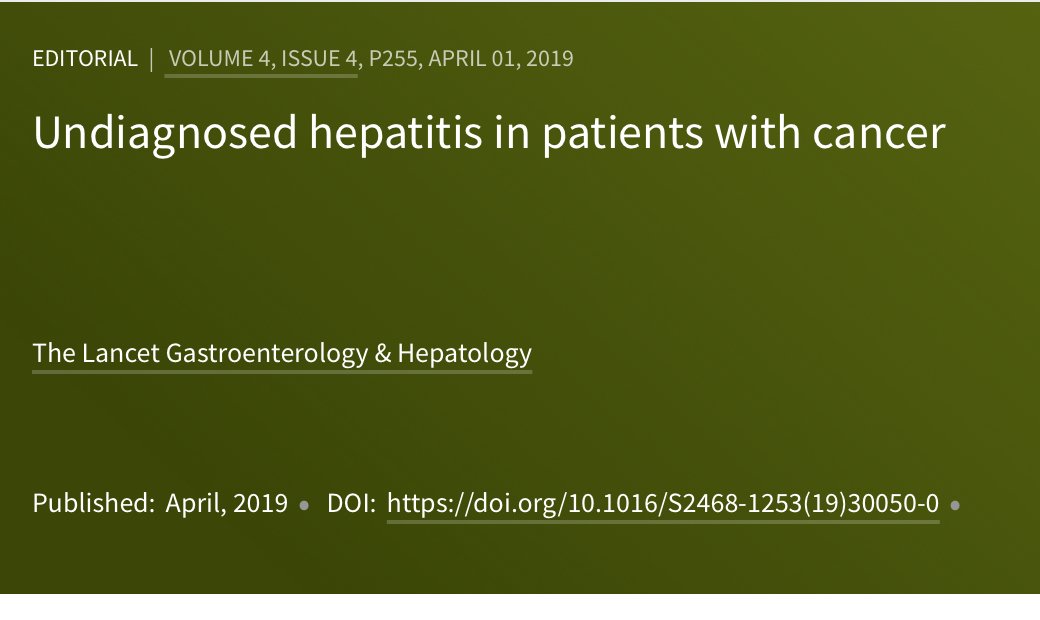 The Lancet Gastroenterology & Hepatology on Twitter "New Editorial