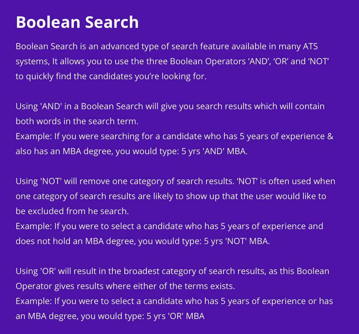 CrmRecruit's tweet image. Word of the day is #BooleanSearch
Read more at recruitcrm.io/glossary