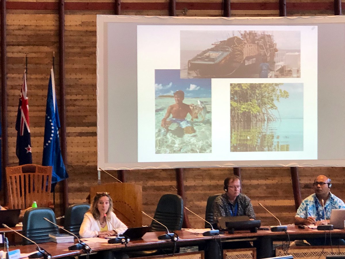 Cameron_Diver's tweet photo. Sylvie Goyet, @spc_cpsโ Director of #ClimateChange, talking the #Climate-#Ocean nexus & highlighting the oceanโs contribution to #ClimateAction at #HOF11 today. SPC is a proud partner of many initiatives focused on a sustainable + healthy ocean & committed to #OceanAction https://t.co/Q9riY5ZOgX