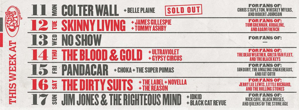 KING TUT'S THIS WEEK ⇾