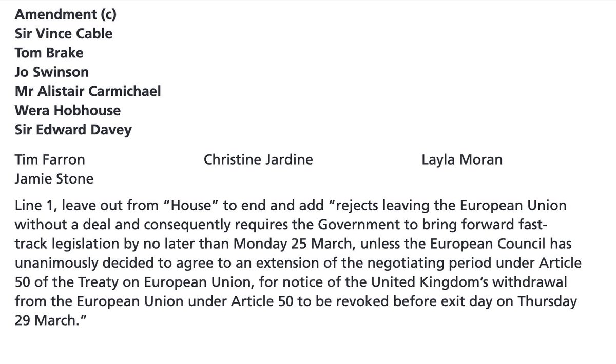 thomasbrake's tweet photo. While Labour fails to back amendments for a #PeoplesVote
The @LibDems are committed to stopping this disastrous Tory Brexit. Our Amendments commit to:
1. #PeoplesVote
2. Parliament control over Brexit business
3. #BrexitSupportFund
4. If needed Revoking Article 50 to #stopBrexit https://t.co/mq5occcYRV