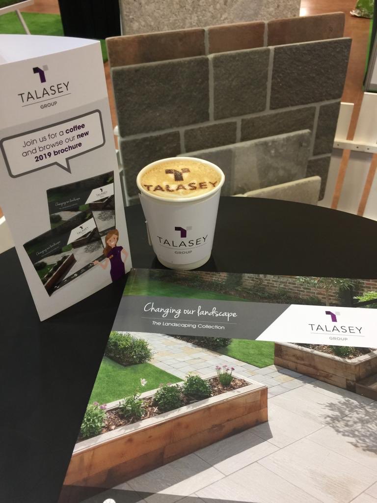 TalaseyLtd's tweet photo. It’s nearly elevenses! Join us for a hot drink at futurescapes spring and peruse our new brochure and see our stunning new range of Vitripiazza porcelain ! @FutureScapeUK #FutureScapeSpring @Sandownpark https://t.co/Eg0b2Mgbks