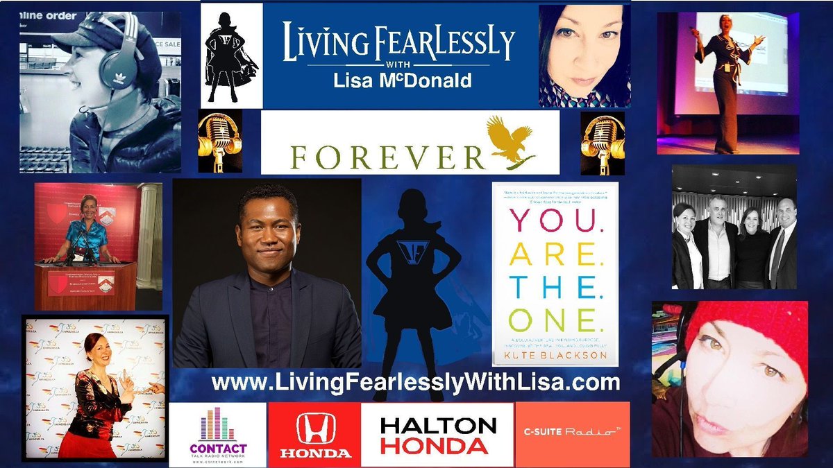 FearlessLisaM's tweet photo. #NowPlaying️ via @csuiteradio @kuteblackson 
Uplifting you to fear less and to live more! 
#Grateful #Radio #Podcasts #CSuiteRadio #TheCSuiteNetwork #HaltonHonda #Forever #AHAThat #VRRMediaProductions #LivingFearlessly
https://t.co/9ccoT4I0dc https://t.co/DkETumzguc